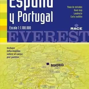 Expressversand MAPA DE CARRETERAS DE ESPAÑA Y PORTUGAL. 1:1.100.000. CARTOGRAFÍA DIGITAL GEORREFERENCIADA.