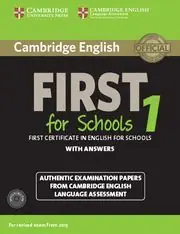 CAMBRIDGE ENGLISH FIRST 1 FOR SCHOOLS FOR REVISED EXAM FROM 2015 STUDENT'S BOOK. WITH ANSWERS AND AU Billig