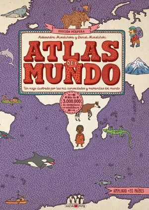 Gratis Versand ATLAS DEL MUNDO. EDICIÓN PÚRPURA. ¡EL ATLAS DEL MUNDO AHORA ES MÁS GRANDE!