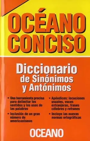 Abverkauf DICCIONARIO DE SINÓNIMOS Y ANTÓNIMOS - OCÉANO CONCISO