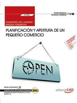 Saisonangebot CUADERNO DEL ALUMNO. PLANIFICACIÓN Y APERTURA DE UN PEQUEÑO COMERCIO (UF2380). C