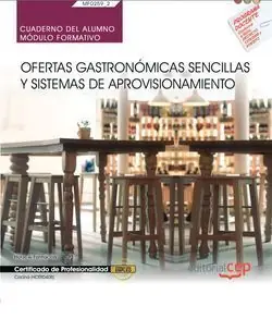 CUADERNO DEL ALUMNO. OFERTAS GASTRONÓMICAS SENCILLAS Y SISTEMAS DE APROVISIONAMI Neuheit