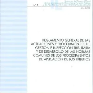Saisonangebot REGLAMENTO GENERAL DE LAS ACTUACIONES Y PROCEDIMIENTOS DE GESTIÓN E INSPECCIÓN T. (ACTUALIZACIÓN JUNIO 2022)