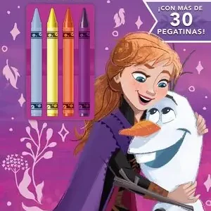 FROZEN. LIBRO PARA COLOREAR CON CERAS. CON PEGATINAS Markenprodukt