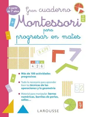 GRAN CUADERNO MONTESSORI PARA PROGRESAR EN MATES. A PARTIR DE 7 AÑOS Sonderangebot