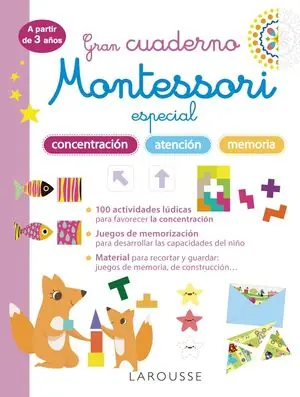 GRAN CUADERNO MONTESSORI ESPECIAL CONCENTRACIÓN, ATENCIÓN Y MEMORIA. A PARTIR DE Meistverkauft