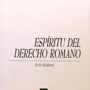 ESPÍRITU DEL DERECHO ROMANO Preiswert