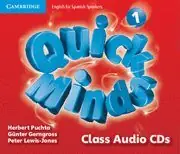 QUICK MINDS LEVEL 1 CLASS AUDIO CDS (4) SPANISH EDITION Expressversand